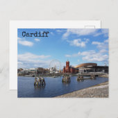 Cardiff Postcard Postkarte (Vorne/Hinten)