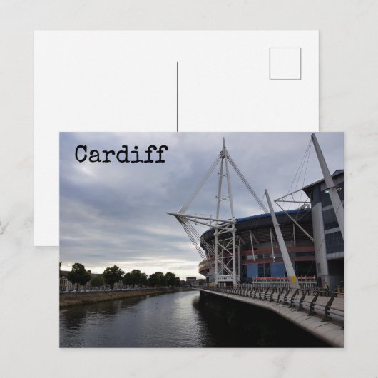Cardiff Postcard Postkarte (Vorne/Hinten)