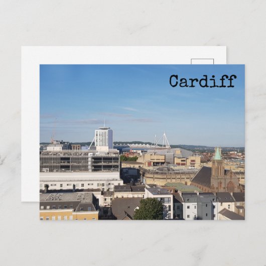 Cardiff Postcard Postkarte (Vorne/Hinten)