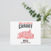 Cardiff Postkarte (Stehend Vorderseite)
