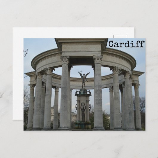 Cardiff Postkarte (Vorne/Hinten)