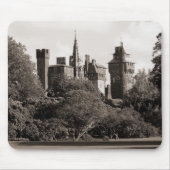 Cardiff-Schloss II - Sepia Mousepad (Vorne)