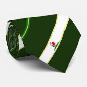Cardiff Streifen-Fahne Krawatte (Gerollt)