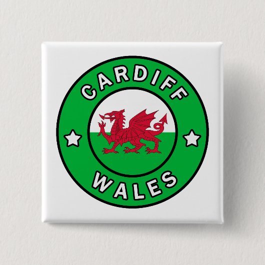 Cardiff Wales Button (Vorderseite)