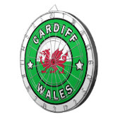 Cardiff Wales Dartscheibe (Vorderseite rechts)