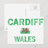 Cardiff Wales Designs Postkarte (Vorne/Hinten)
