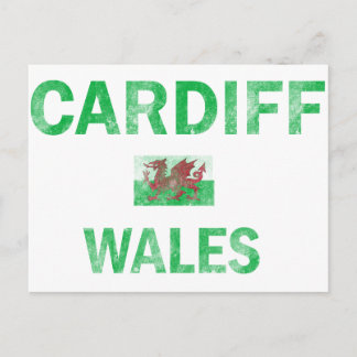 Cardiff Wales Designs Postkarte