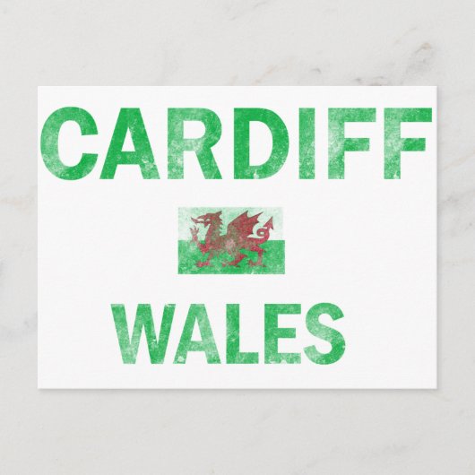 Cardiff Wales Designs Postkarte (Vorderseite)
