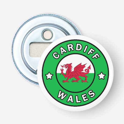 Cardiff Wales Flaschenöffner (Vorderseite)