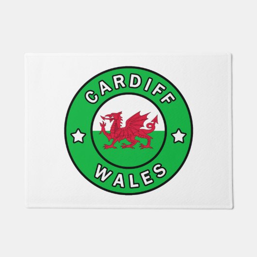 Cardiff Wales Fußmatte (Vorderseite)