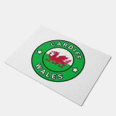 Cardiff Wales Fußmatte (Schrägansicht)