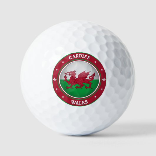 Cardiff Wales Golfball (Vorderseite)