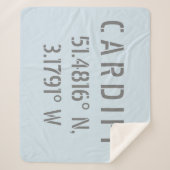 Cardiff Wales Latitude & Longitude Sherpadecke (Vorderseite)