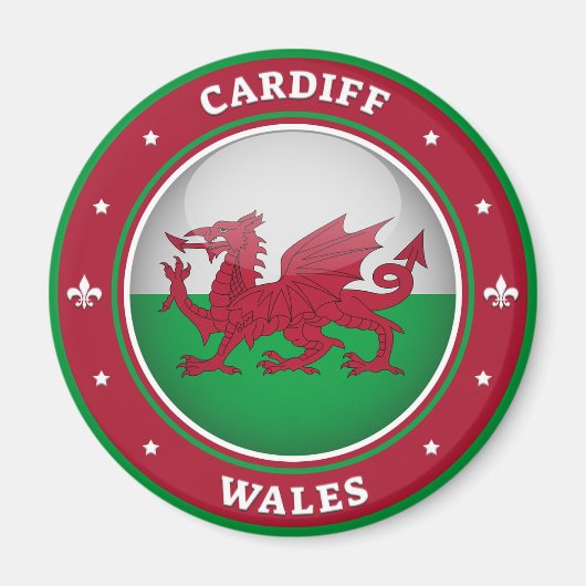 Cardiff Wales Magnet (Vorne)