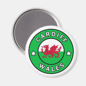 Cardiff Wales Magnet (Vorderseite/Rückseite)