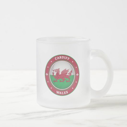 Cardiff Wales Mattglastasse (Rechts)