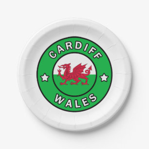 Cardiff Wales Pappteller