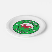 Cardiff Wales Pappteller (Schrägansicht)