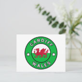 Cardiff Wales Postkarte (Stehend Vorderseite)