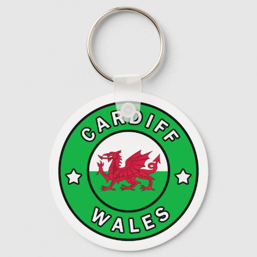 Cardiff Wales Schlüsselanhänger (Vorderseite)