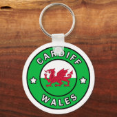 Cardiff Wales Schlüsselanhänger (Vorderseite)