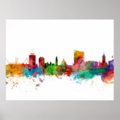 Cardiff Wales Skyline Poster (Vorne)