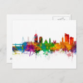 Cardiff Wales Skyline Postkarte (Vorne/Hinten)