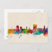 Cardiff Wales Skyline Postkarte (Vorne/Hinten)