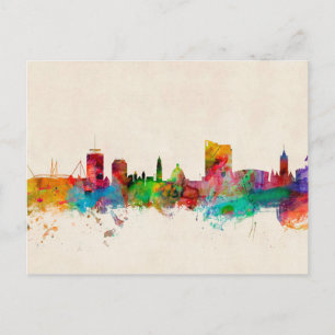 Cardiff Wales Skyline Postkarte
