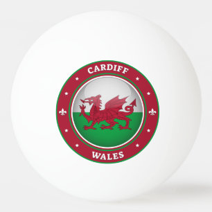 Cardiff Wales Tischtennisball