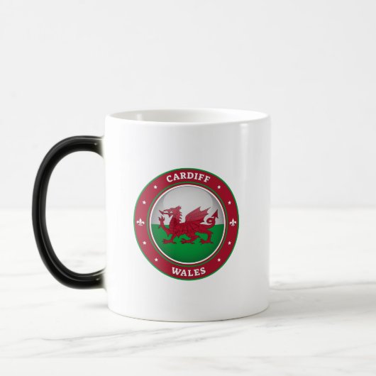 Cardiff Wales Verwandlungstasse (Links)