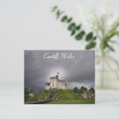Cardiff Wales Welsh Castle Travel Postkarte (Stehend Vorderseite)
