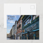 Cardiff Wales Welsh City Travel Postkarte (Vorne/Hinten)