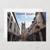Cardiff Wales Welsh Travel Foto Postkarte (Vorne/Hinten)
