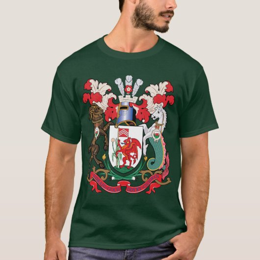 Cardiff-Wappen T-Shirt (Vorderseite)