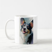 Cardigan Corgi Aquarell Kaffeetasse (Links)