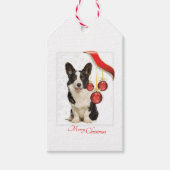Cardigan Corgi Christmas Geschenkanhänger (Vorderseite)