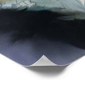 Cardigan Welsh Corgi Aquarell Poster (Ecke)