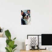 Cardigan Welsh Corgi Aquarell Poster (Heimbüro)