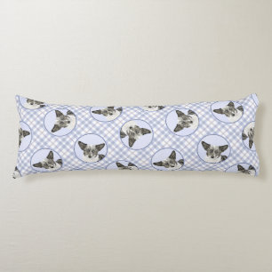 Cardigan Welsh Corgi Blue Merle Malerei Dog Art Seitenschläferkissen