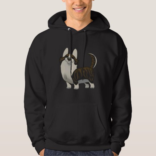 Cardigan Welsh Corgi Brindle Hoodie (Vorderseite)