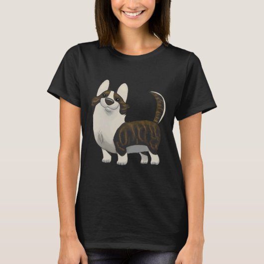 Cardigan Welsh Corgi Brindle T-Shirt (Vorderseite)