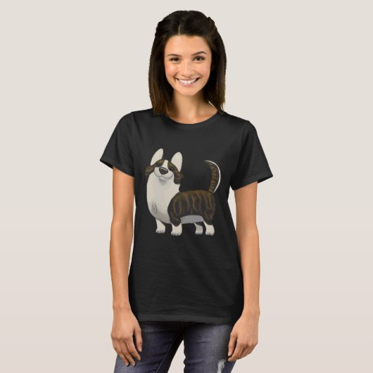 Cardigan Welsh Corgi Brindle T-Shirt (Vorne ganz)