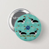 Cardigan Welsh Corgi Button (Vorne & Hinten)
