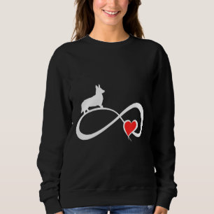 Cardigan Welsh Corgi Dog Mama Eternity Heart Valen Sweatshirt