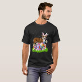 Cardigan Welsh Corgi Dog Ostereier Hunt Bunny Ohr T-Shirt (Vorne ganz)