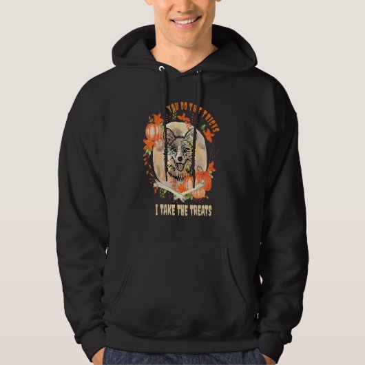 Cardigan Welsh Corgi Dog Owner Halloween Spaß Hoodie (Vorderseite)