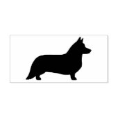 Cardigan Welsh Corgi Dog Silhouette Gummistempel (Prägung)