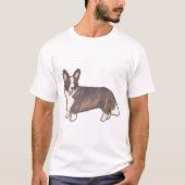 Cardigan welsh corgi dog � Süße Tier Art T-Shirt (Vorderseite)