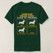 Cardigan Welsh Corgi Funny Guide to Training T-Shirt (Design vorne)